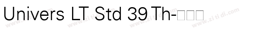Univers LT Std 39 Th字体转换